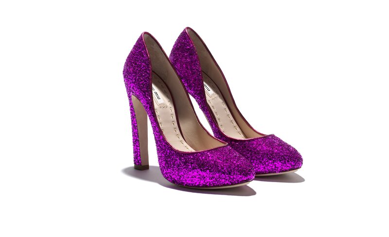 Purple Glitter Heels