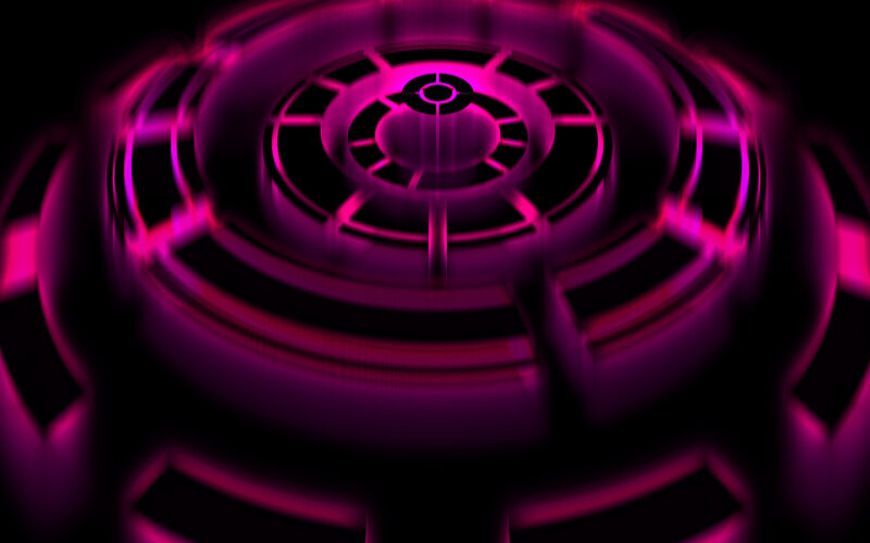 Purple Glowing Circular Structure