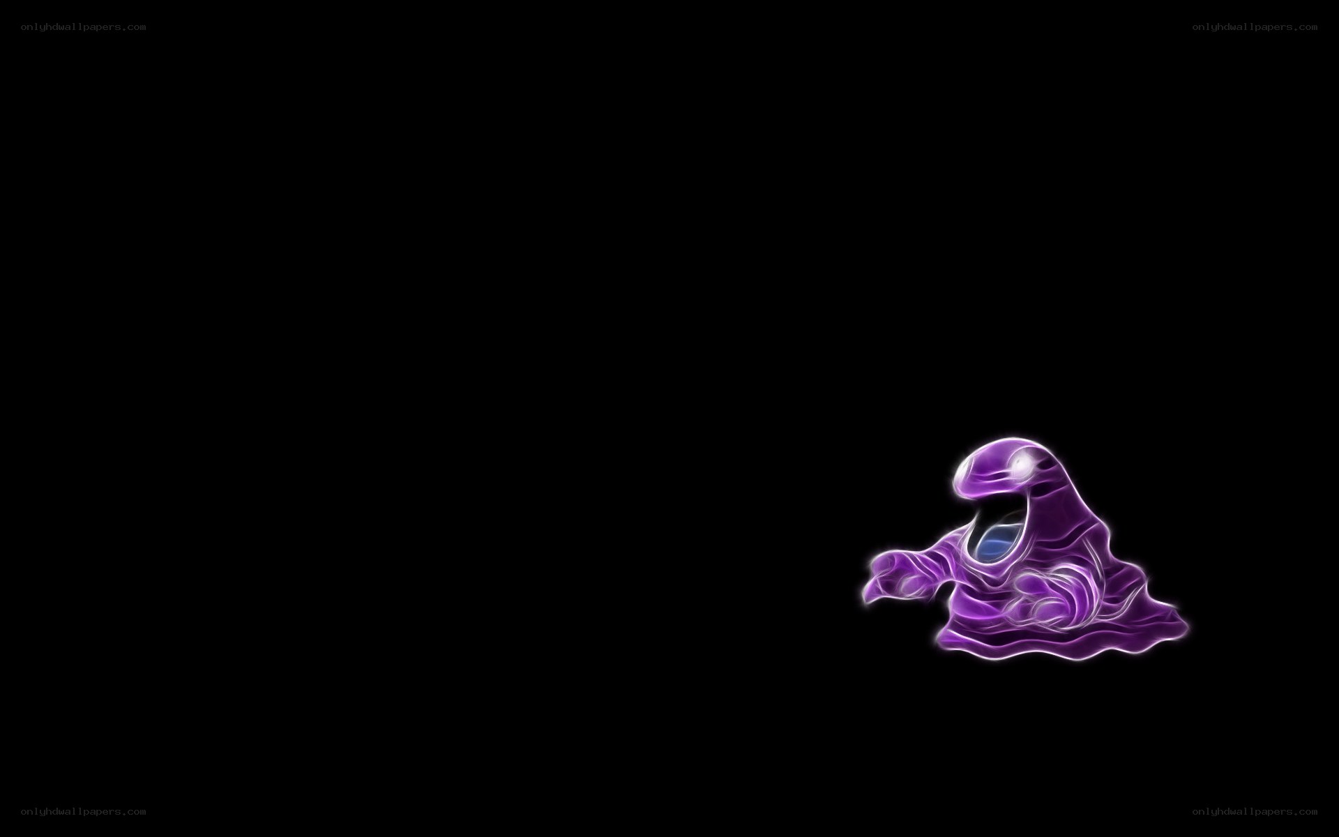 purple glowing creature