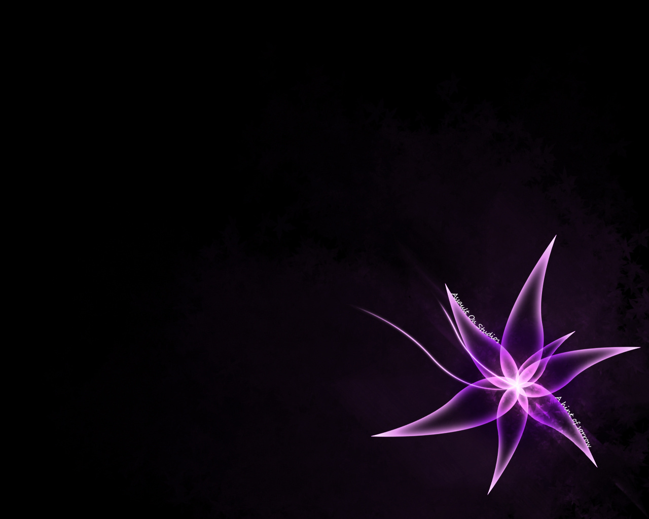 purple glowing flower design