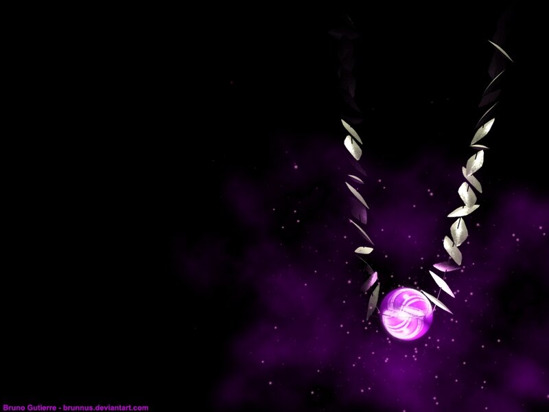 Purple Glowing Orb Necklace