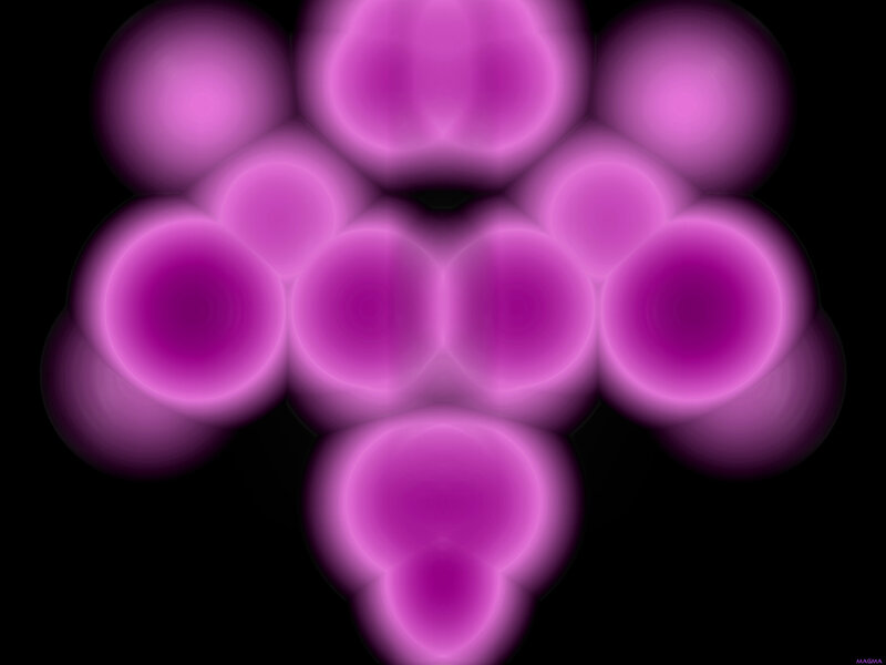 purple glowing orbs pattern