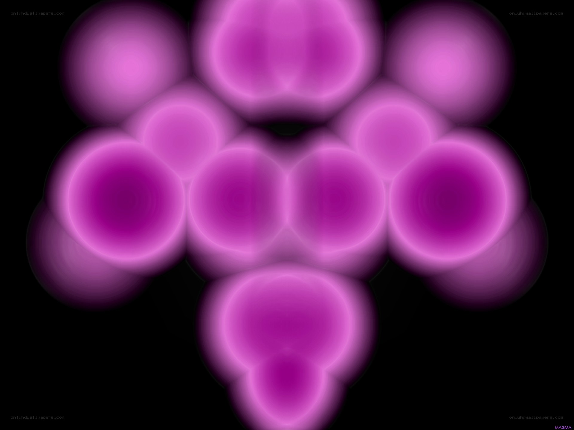 purple glowing orbs pattern