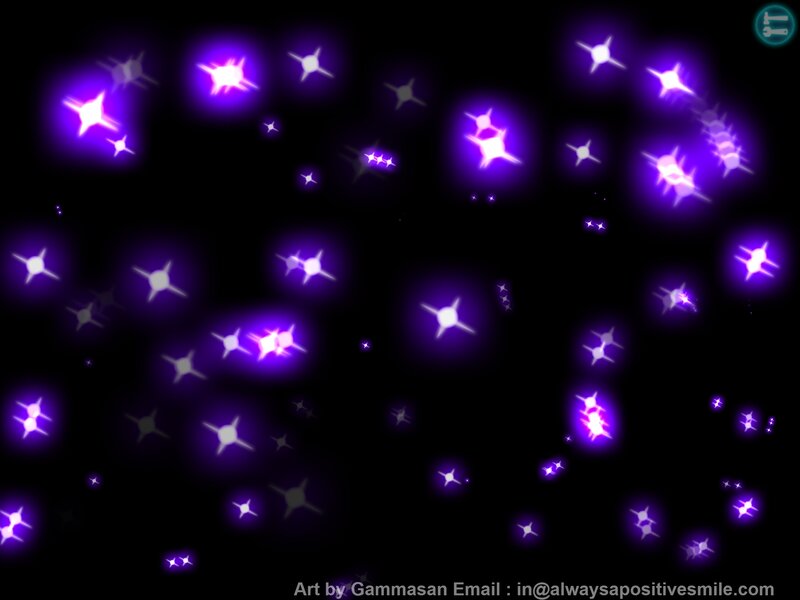 Purple Glowing Stars