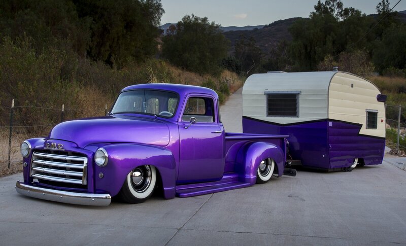 Purple Gmc Truck
