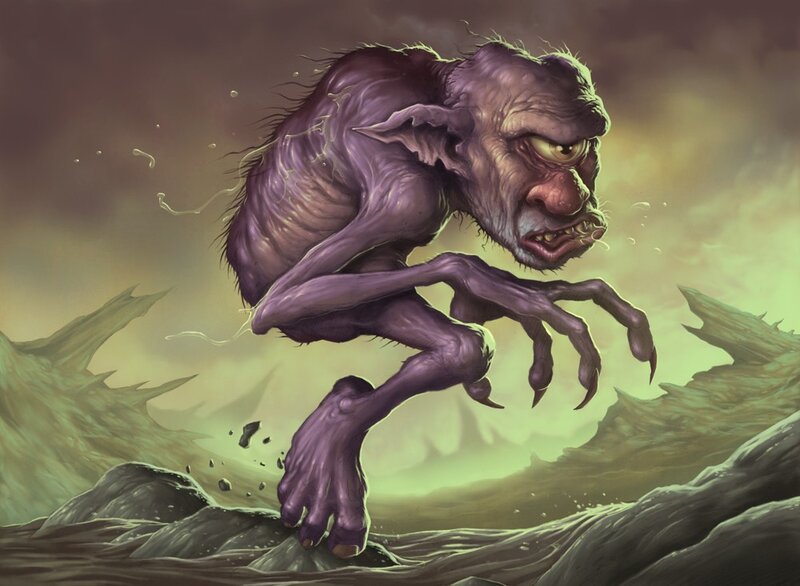 purple goblin creature