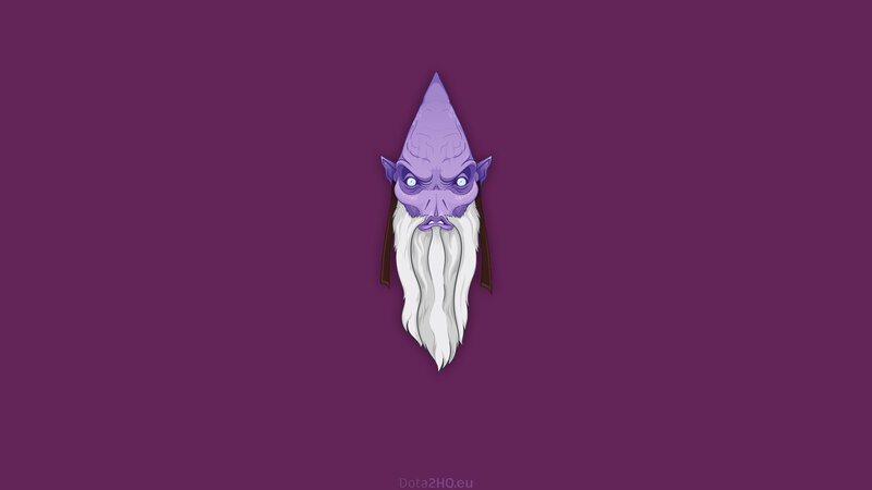 purple goblin with white beard