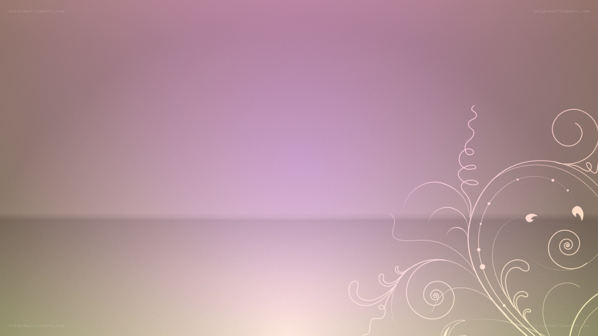 purple gradient with floral design
