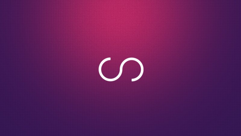 purple gradient with white symbol