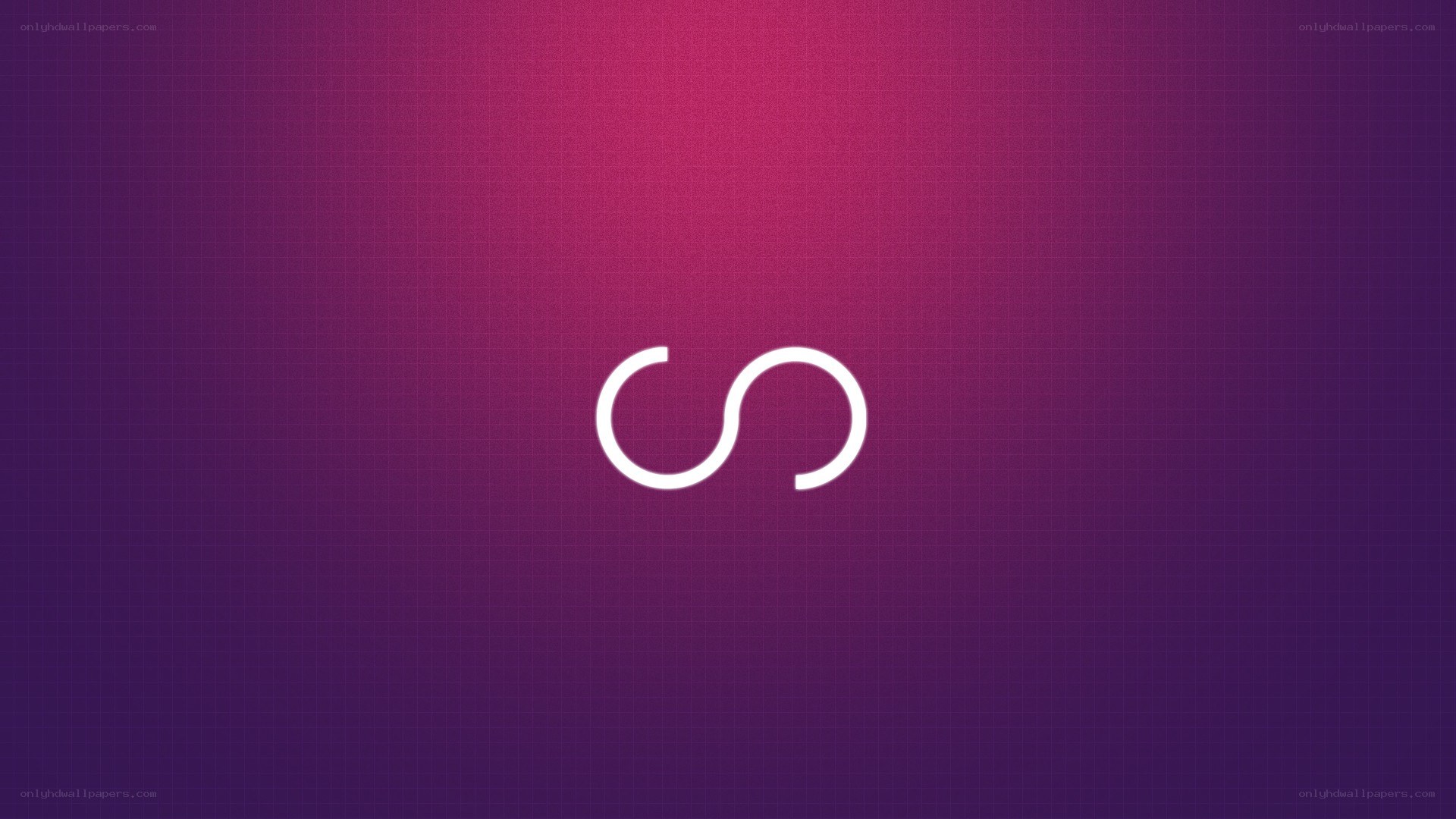 purple gradient with white symbol