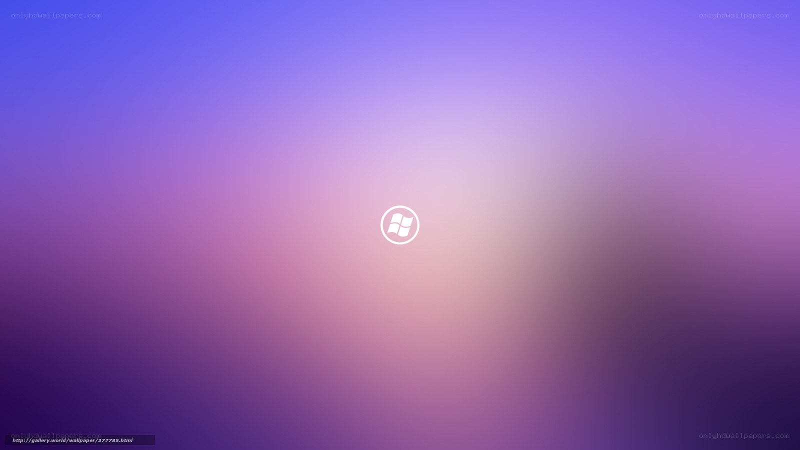 purple gradient with Windows logo