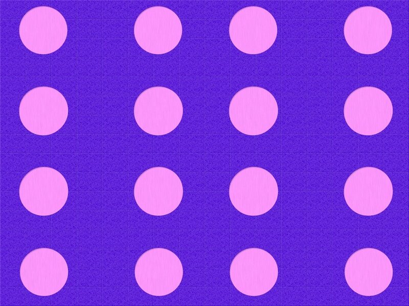 purple grid with pink circles