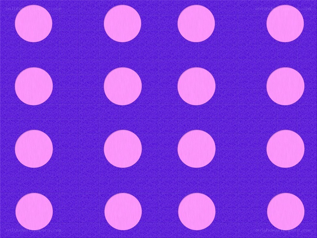purple grid with pink circles