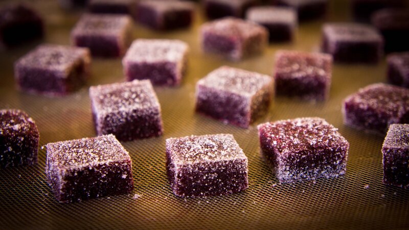 Purple Gummy Candies
