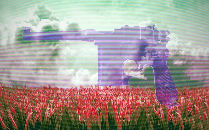 Purple Gun in Field