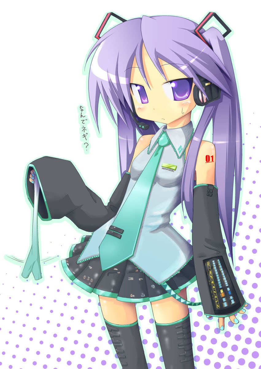 purple-haired anime character