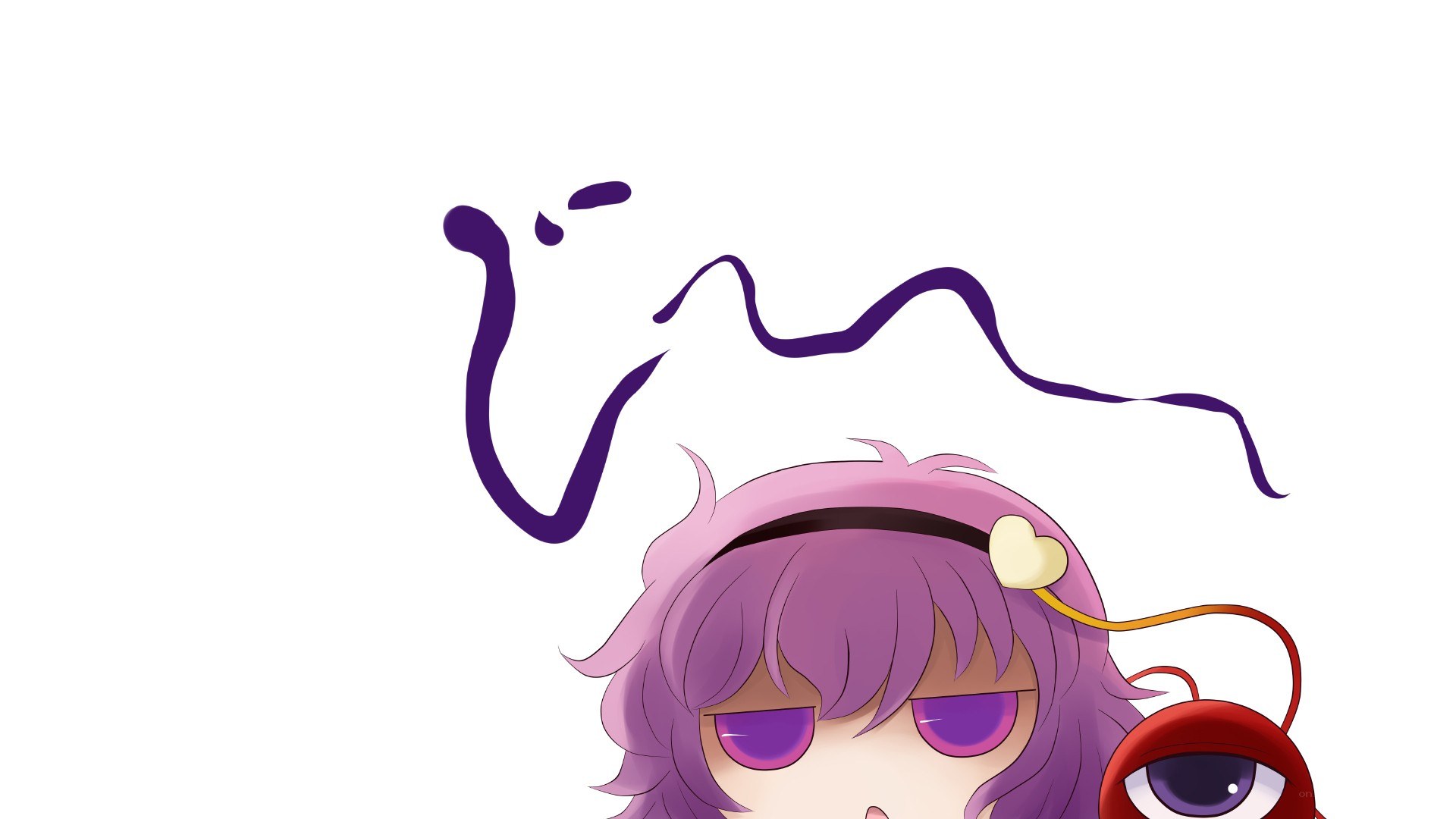 purple-haired anime character