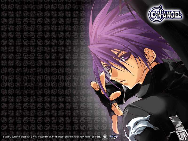 Purple-haired Anime Character — Purple, Dramatic, Anime Art