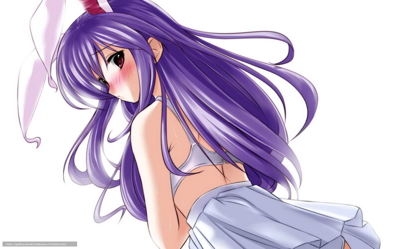 purple-haired anime girl