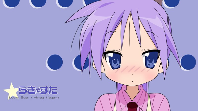 Purple-haired anime girl