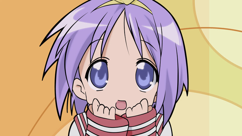 purple-haired anime girl