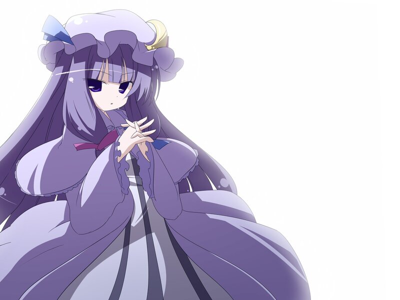 purple-haired anime girl