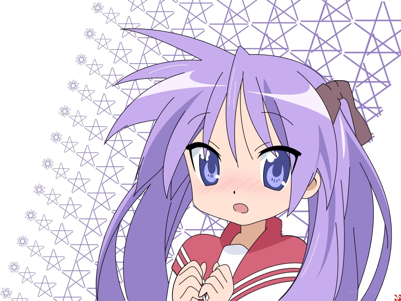 purple-haired anime girl