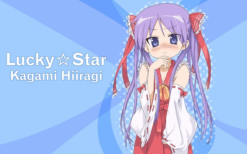 Purple-haired Anime Girl — Blue