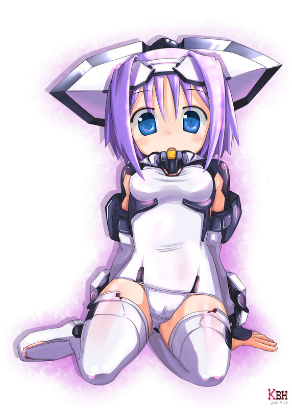 purple-haired anime girl in armor