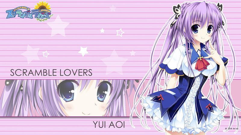 Purple-haired Anime Girl — Pink