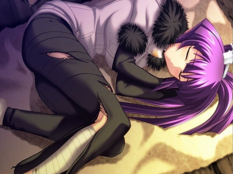 Purple-haired Anime Girl — Purple, Calm, Anime Character