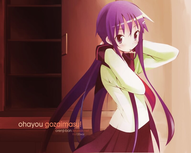 Purple-haired Anime Girl — Purple, Calm, Closet