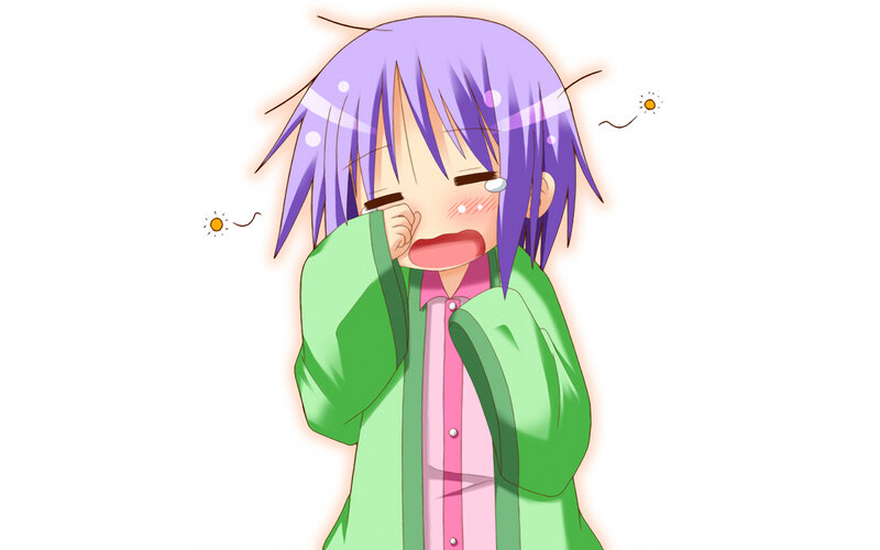 Purple-haired Anime Girl — Purple, Distressed
