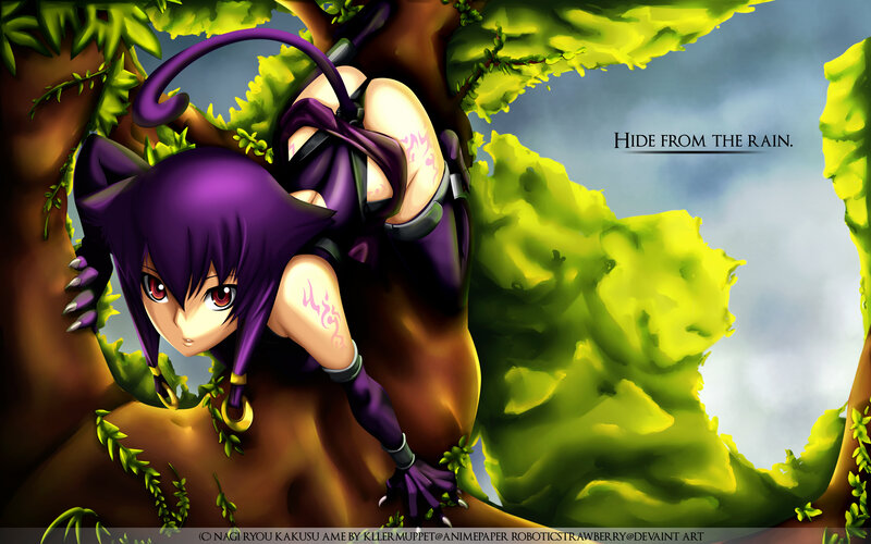 Purple-haired Anime Girl — Purple, Dramatic, Digital Art