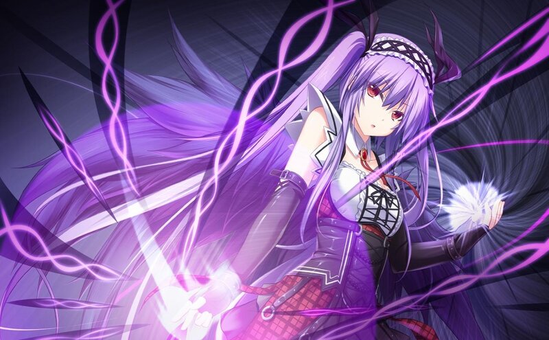 Purple-haired Anime Girl — Purple, Dramatic, Magic