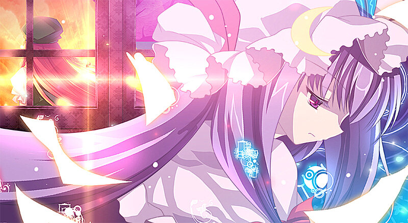 Purple-haired Anime Girl — Purple, Dramatic, Night, Window