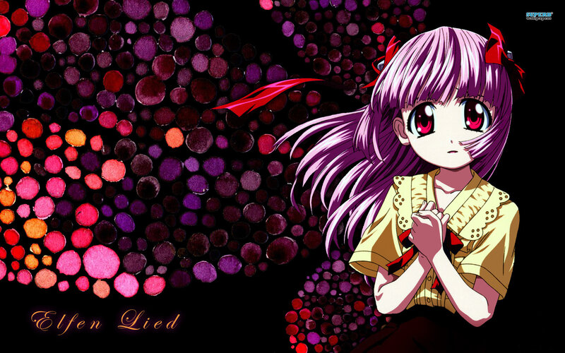 Purple-haired Anime Girl — Purple, Dramatic, Red Ribbons