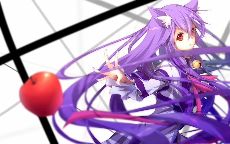 Purple-haired Anime Girl — Purple, Dynamic, Apple