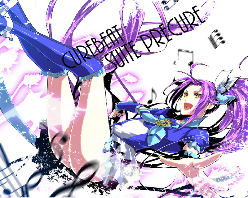 Purple-haired Anime Girl — Purple, Dynamic, Music Notes