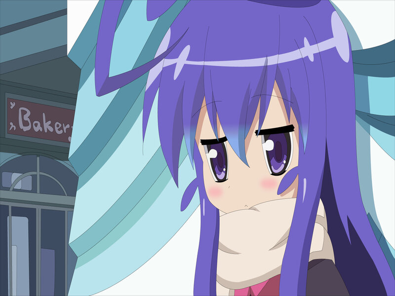 Purple-haired Anime Girl — Purple, Neutral, Baker Shop