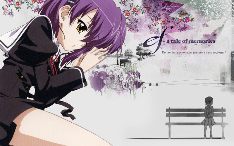 Purple-haired Anime Girl — Purple