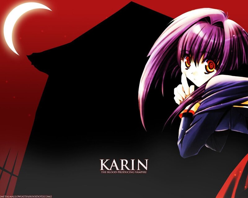 Purple-haired Anime Girl — Red