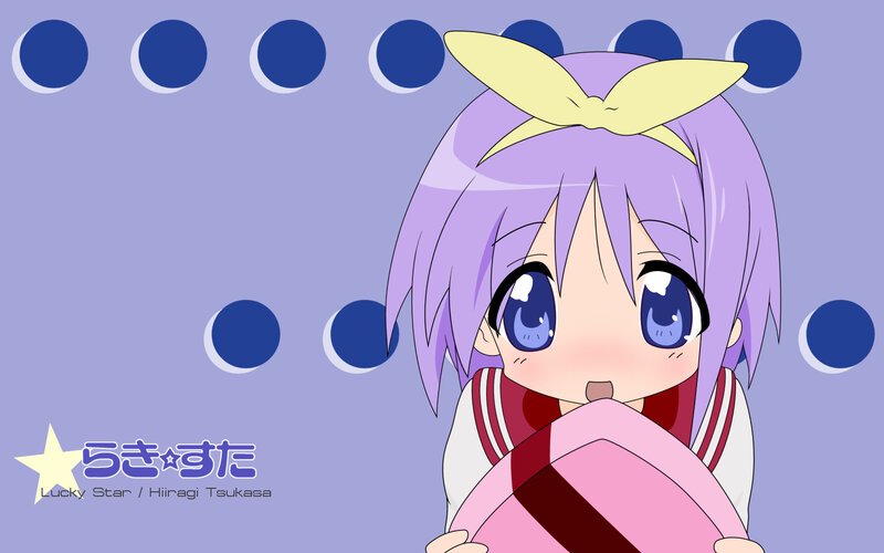Purple-haired anime girl with star