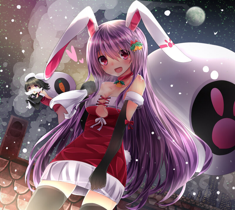 Purple-haired Bunny Girl — Purple