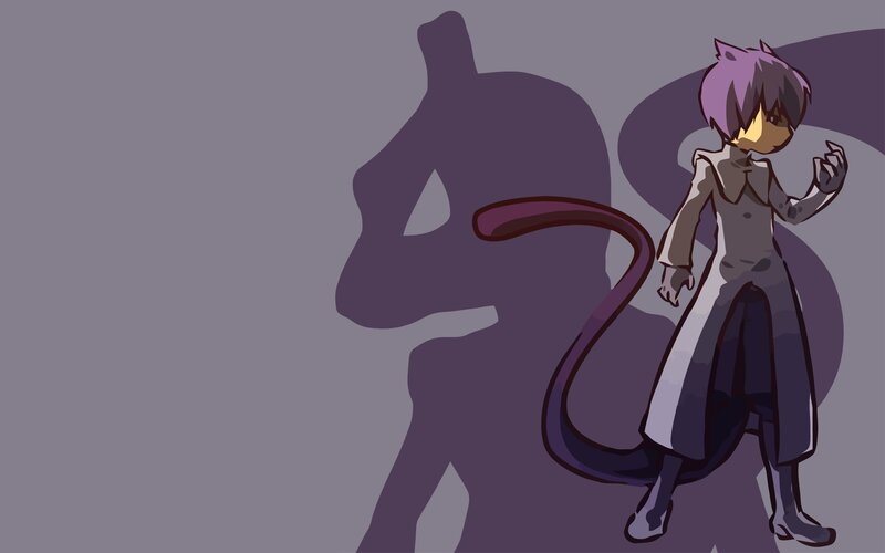 purple-haired character with long tail