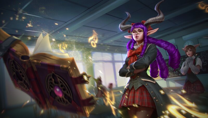 Purple-haired Demon Girl — Purple, Dramatic