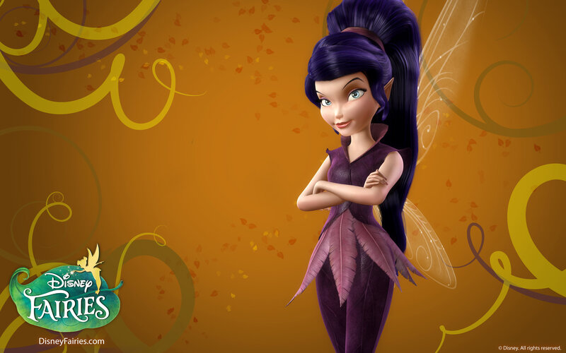 Purple-haired Fairy Character — Orange