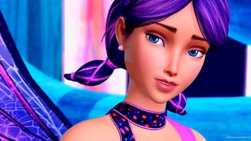 Purple-haired Fairy Character — Purple, Calm