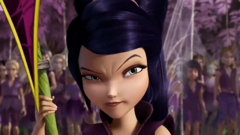 Purple-haired Fairy Character — Purple, Serious