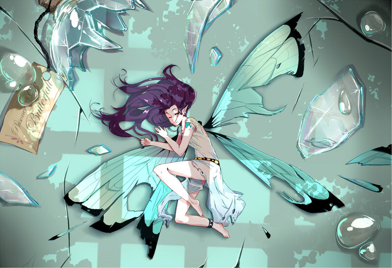 Purple-haired Fairy Girl — Teal